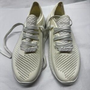 Crocs LiteRide 360 Pacer Ivory Sz:8W Activewear performance comfort Sneaker.